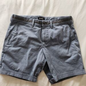 Express Men's Blue Gray Shorts